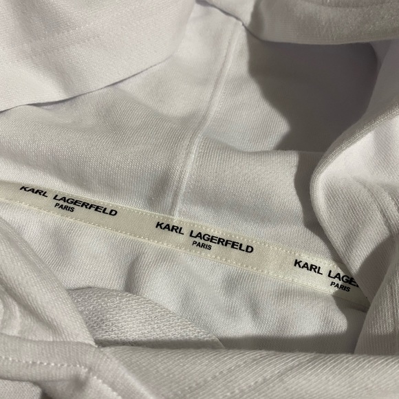 Karl Lagerfeld Paris Drawstring Hoodie/Sweatshirt - Picture 4 of 7